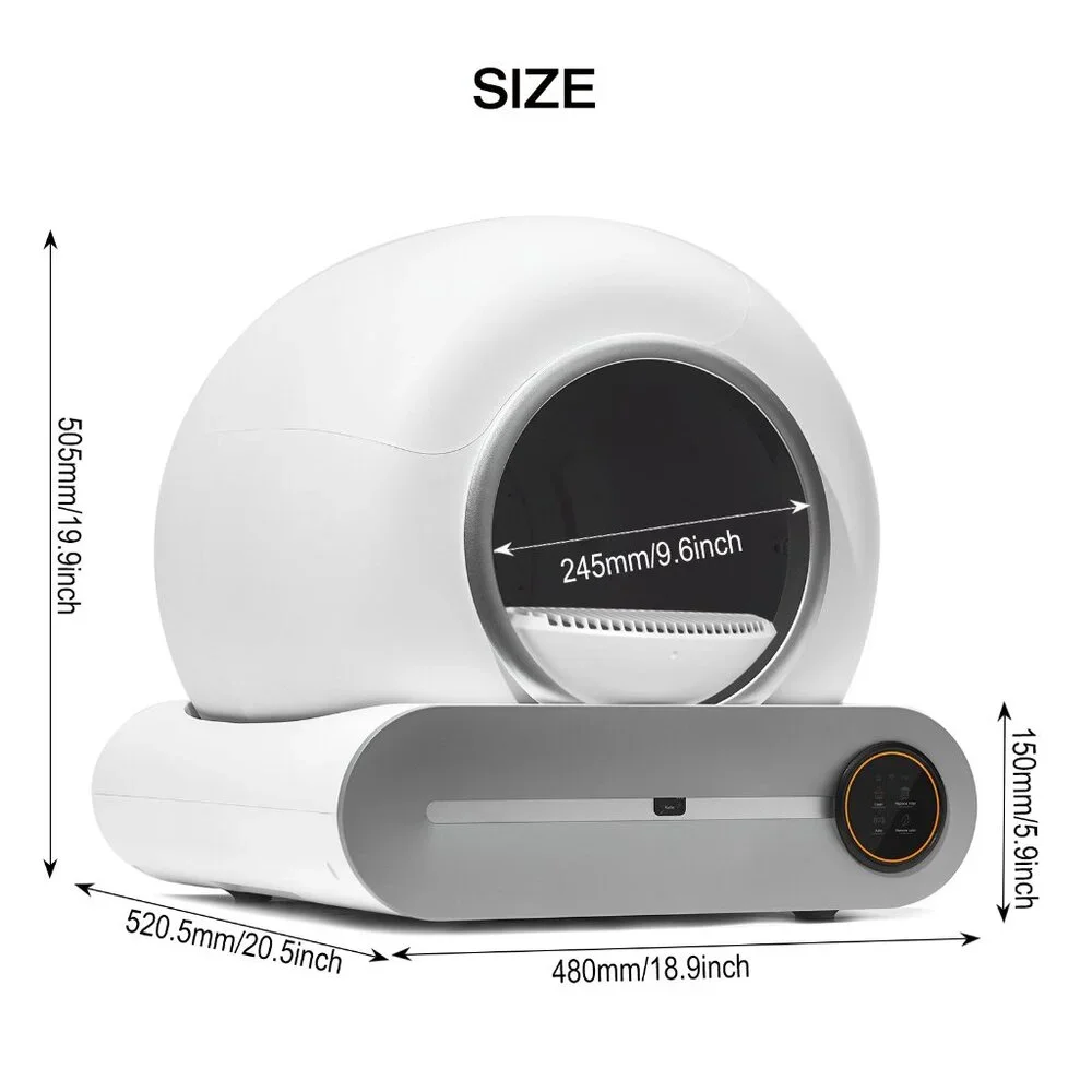 PureCycle Pro Self-Cleaning Litter Box System With Phone Controls For Cats